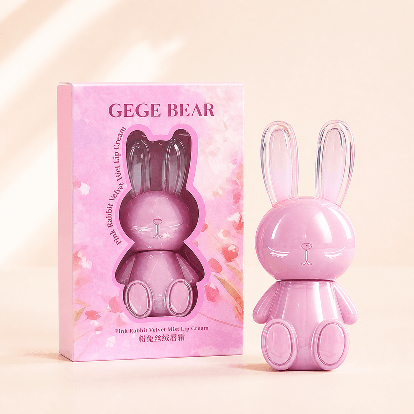 Gege Bear Pink Rabbit Velvet Mist Lip Cream - Douyin Shop product image 1