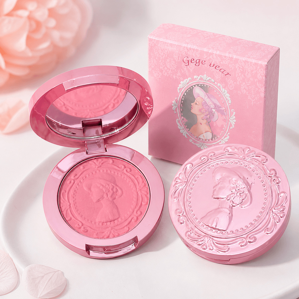 Gege Bear Stereo Relief Fog Color Blush - Douyin Shop