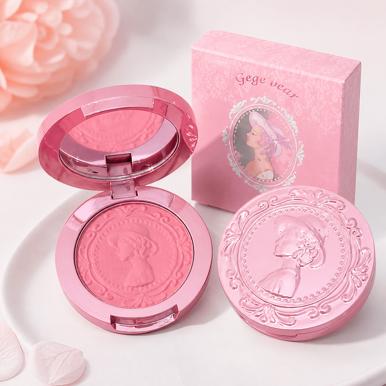 Gege Bear Stereo Relief Fog Color Blush - Douyin Shop