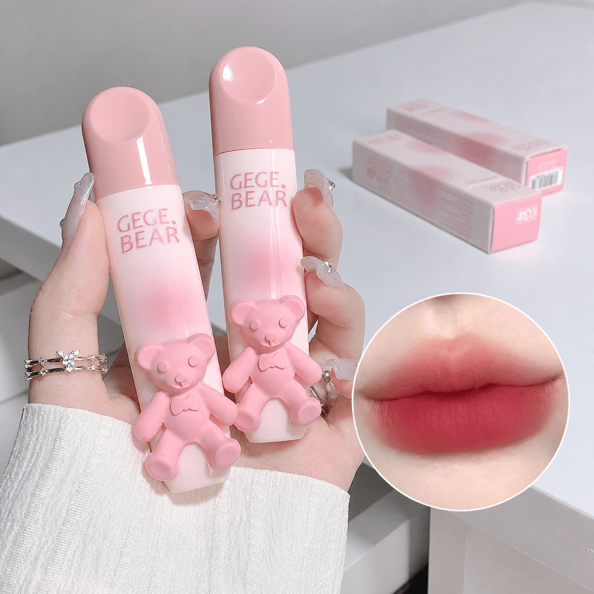 Gege Bear Teddy Lips Glaze - Douyin Shop