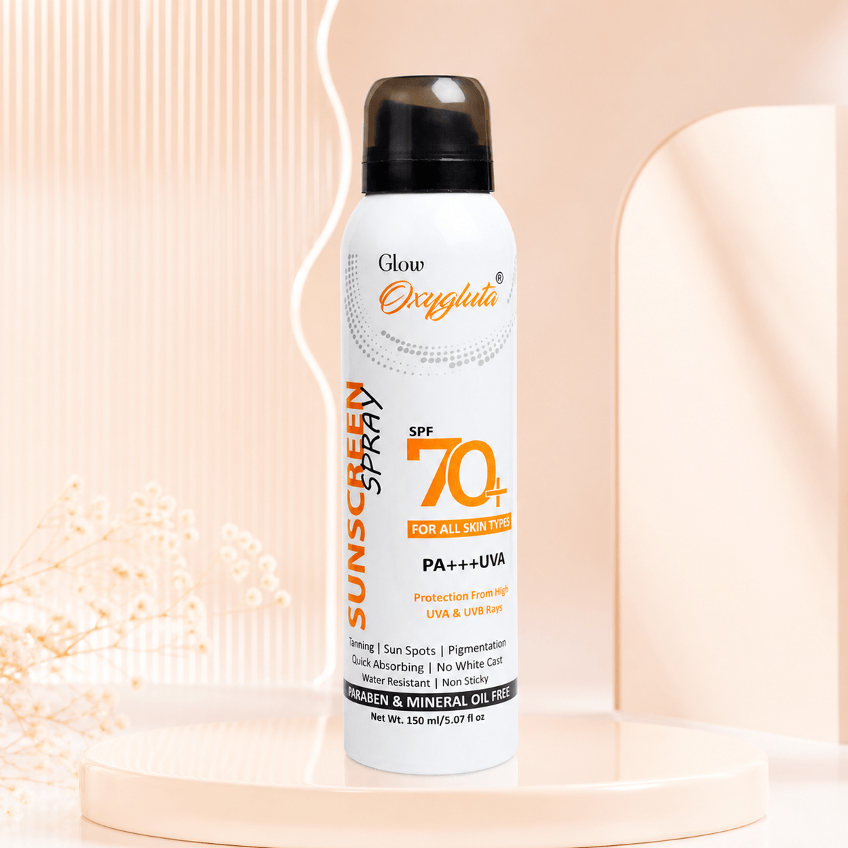 Glow Oxygluta SPF 70+ Sunscreen Spray 150ml - Douyin Shop