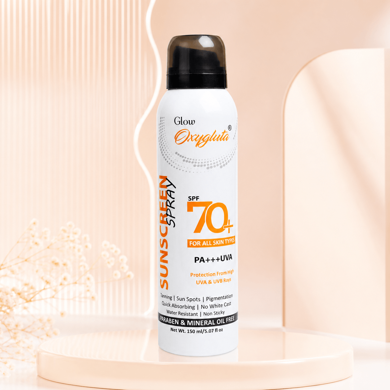 Glow Oxygluta SPF 70+ Sunscreen Spray 150ml - Douyin Shop