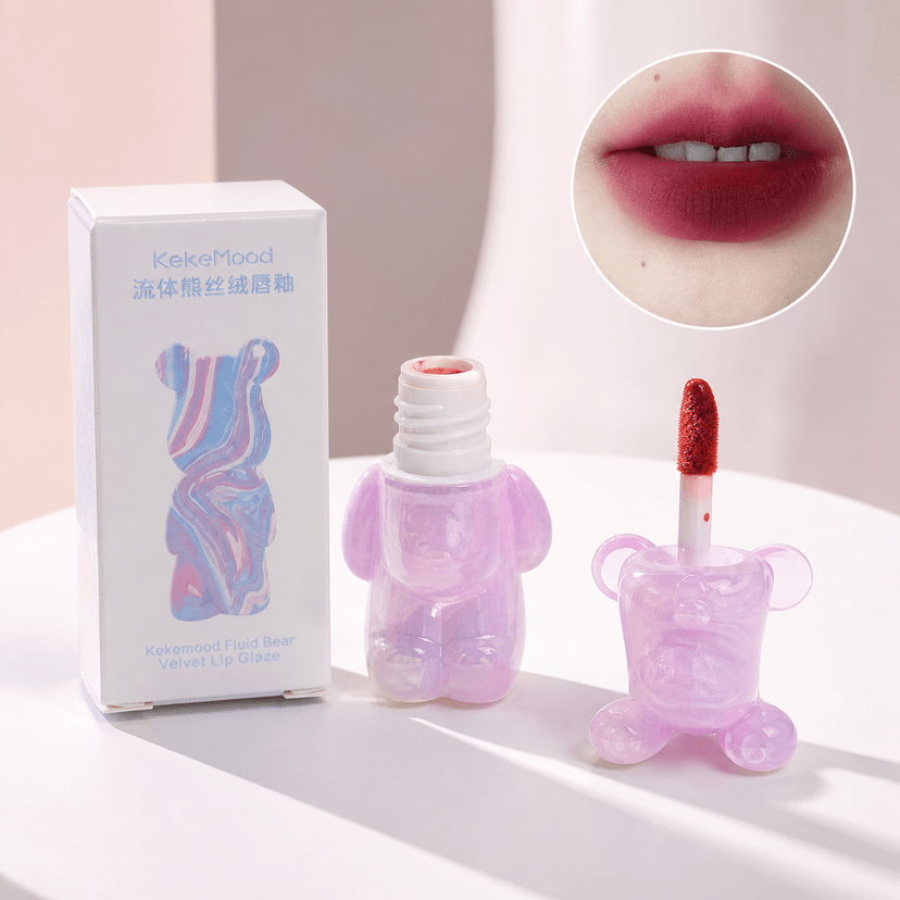 Keke Mood Fluid Bear Velvet Lip Glaze - Douyin Shop product image 1