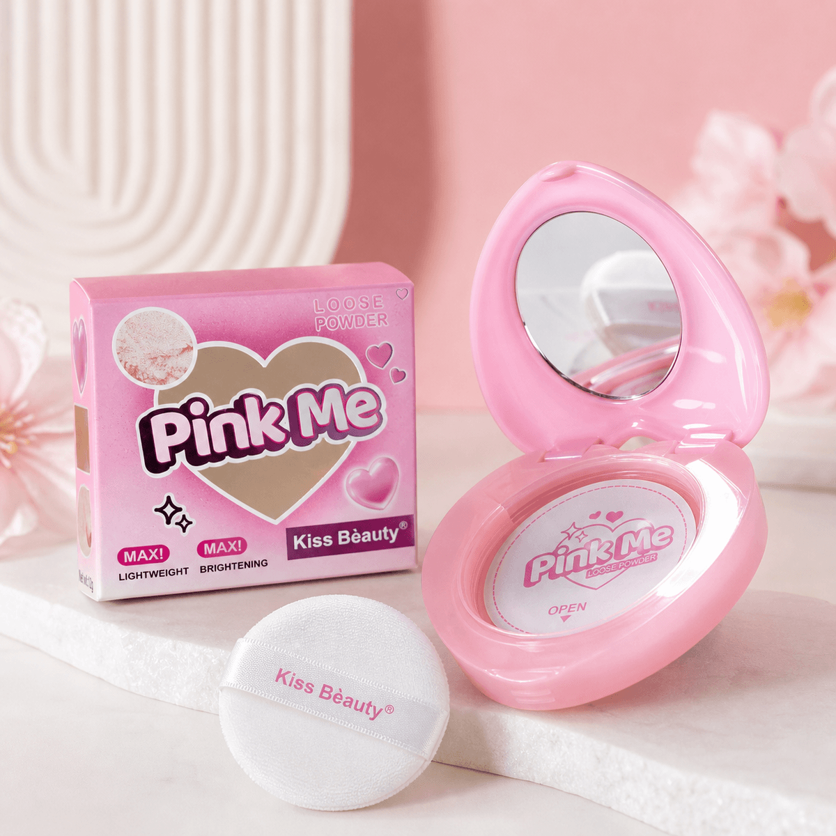 Kiss Beauty Pink Me Loose Powder - Douyin Shop