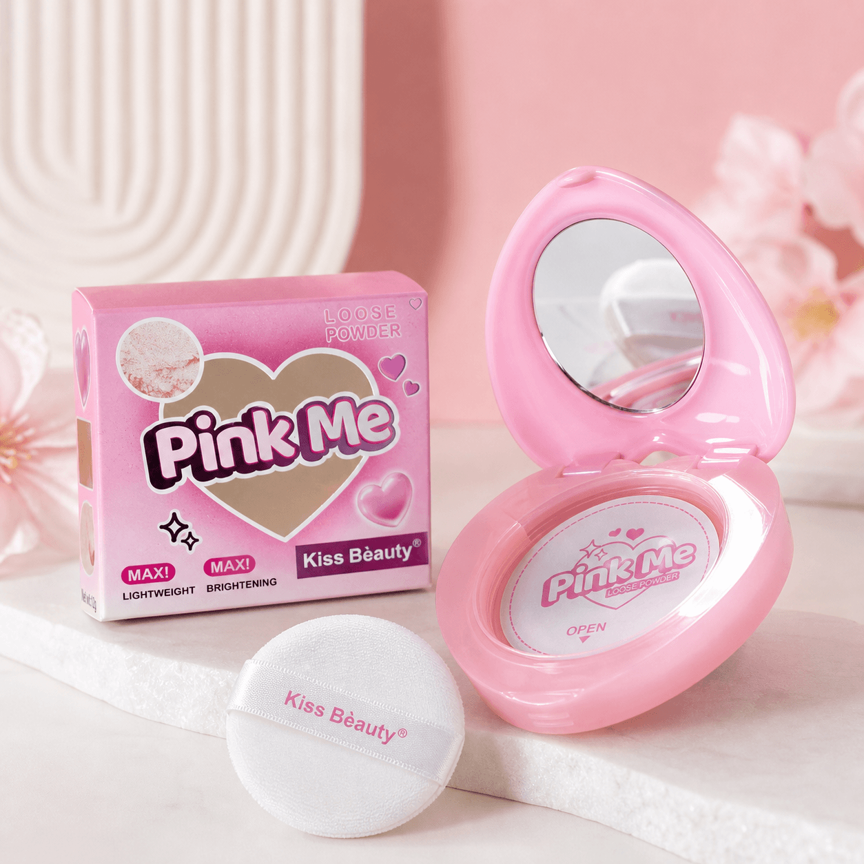 Kiss Beauty Pink Me Loose Powder - Douyin Shop