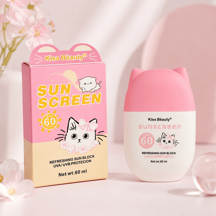 Kiss Beauty Sunscreen SPF 60 PA+++ 60ml - Douyin Shop product image 1