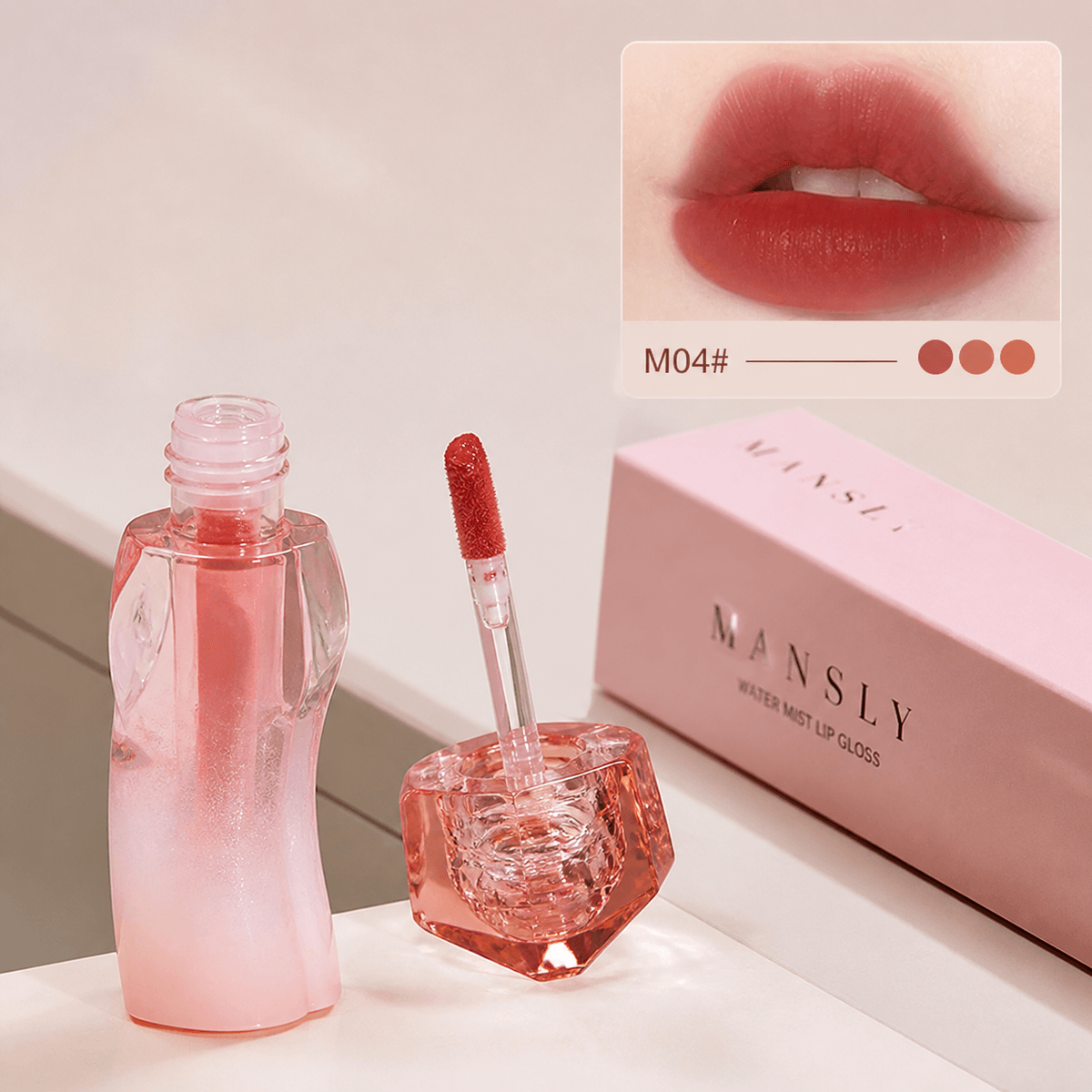 Mansly Water Mist Lip Gloss - Douyin Shop