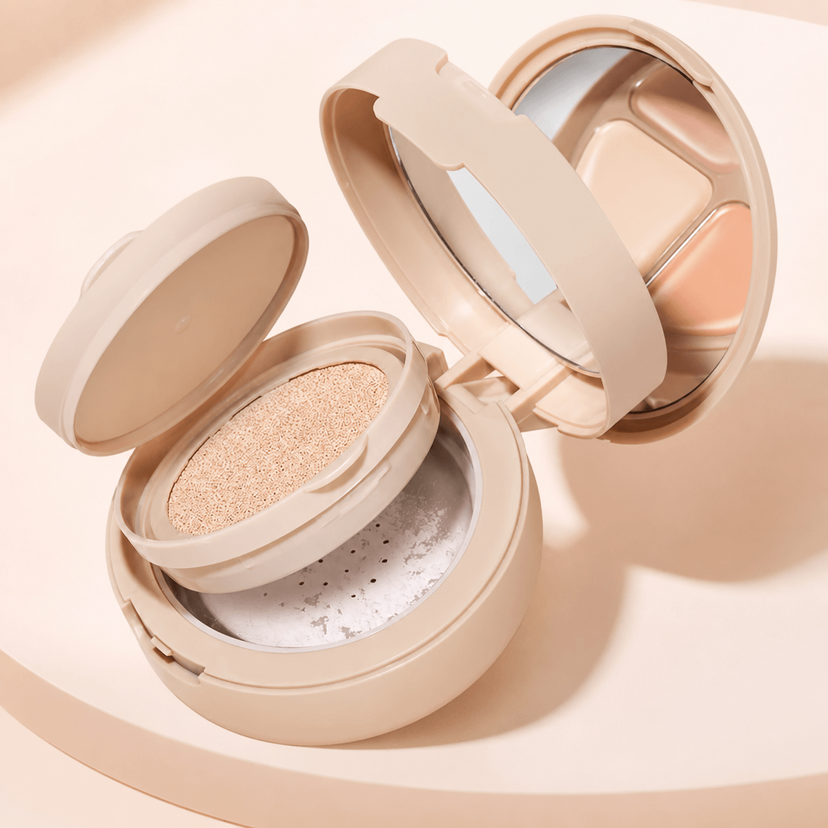 Novo 3 in 1 Cushion Foundation (Concealer, Cushion Foundation and Setting Powder) - Douyin Shop