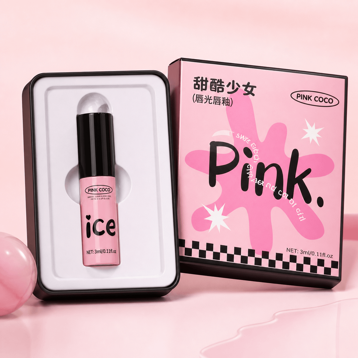 Pink Coco Sweet and Cool Girl Matte Lip Glaze - Douyin Shop