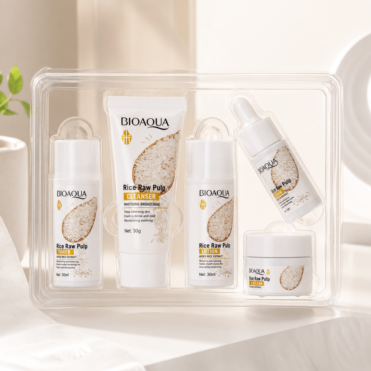 Rice Raw Pulp Travel Set - Douyin Shop