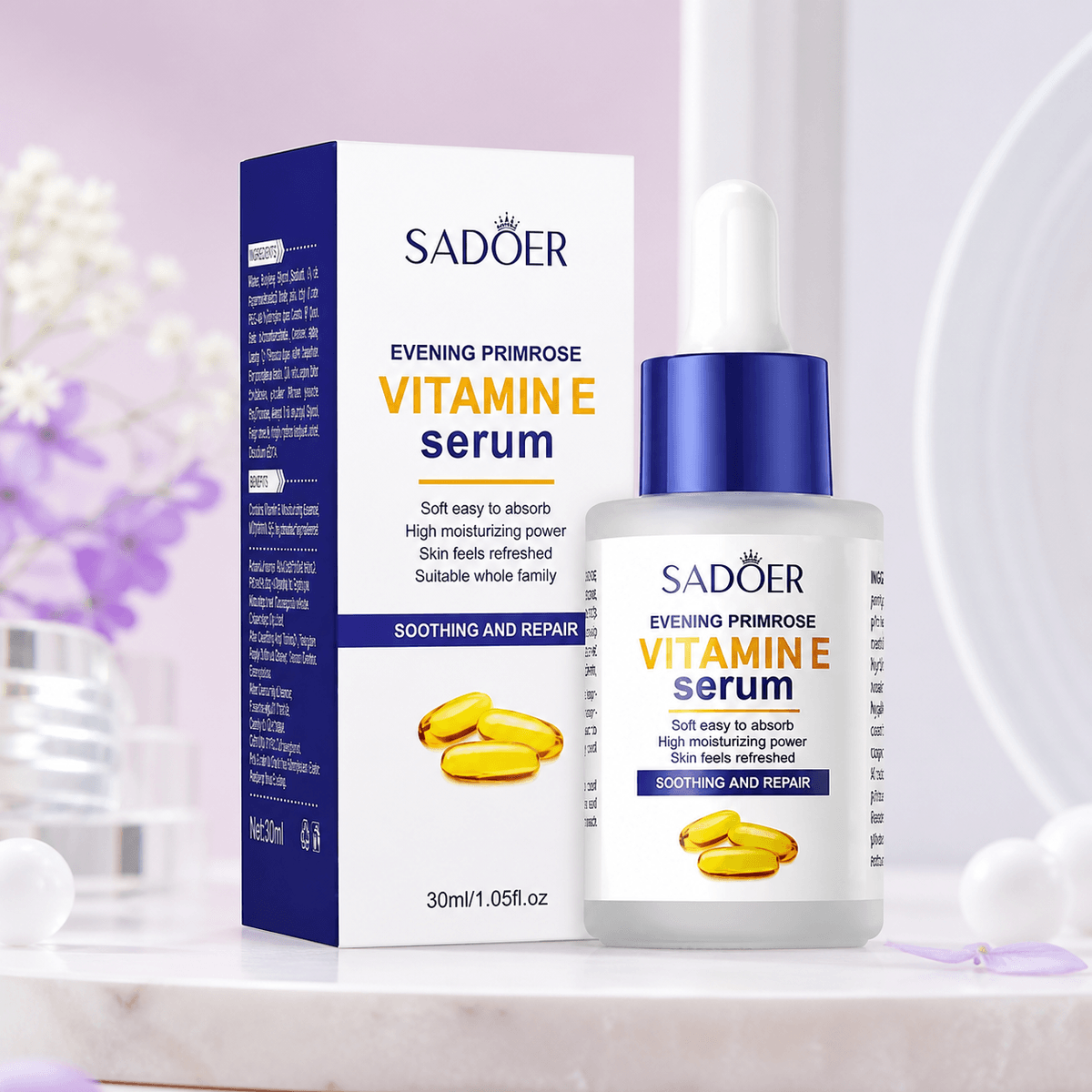 Sadoer Evening Primrose Vitamin E Serum 30ml - Douyin Shop