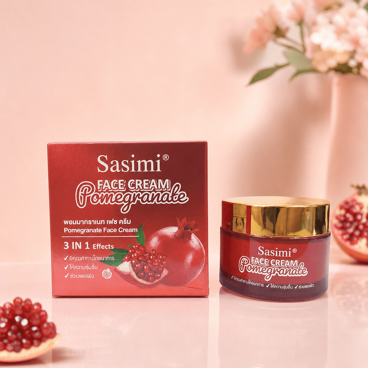 Sasimi Pomegranate Face Cream 50g - Douyin Shop