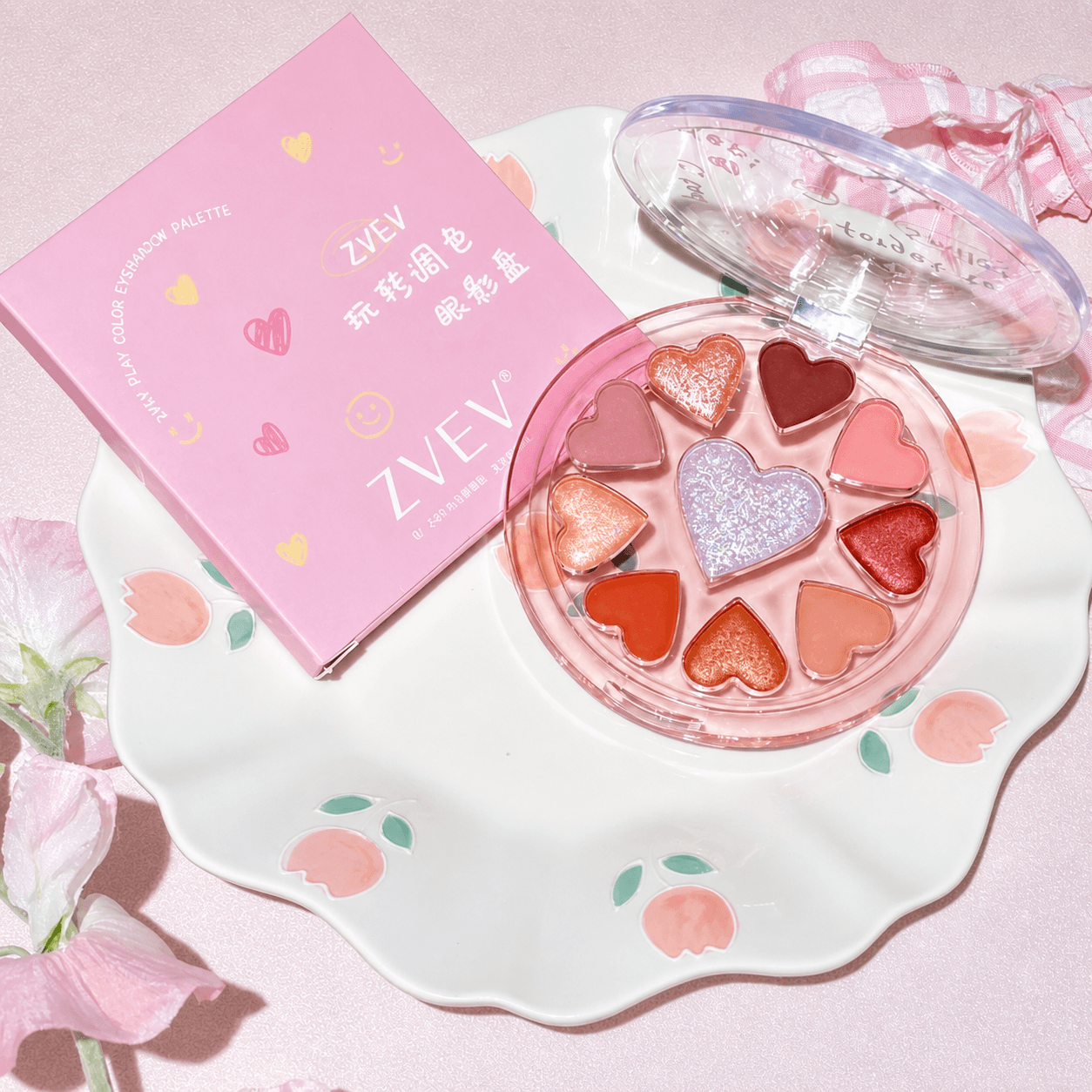 Zvev Heart Eyeshadow Palette - Douyin Shop