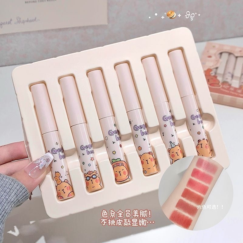 Gege Bear Happy Party Light Mist Lip Mud - Douyin Shop product image 6