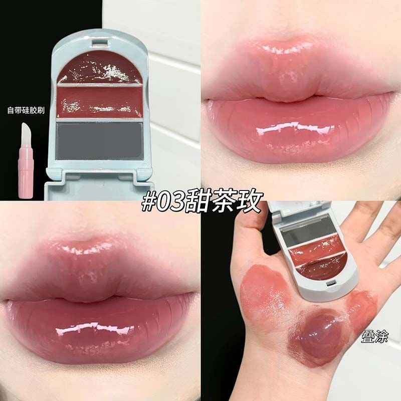 Cappuvini Retro Phone Lip Gloss with Applicator (2 shades in 1) - Douyin Shop product image 5
