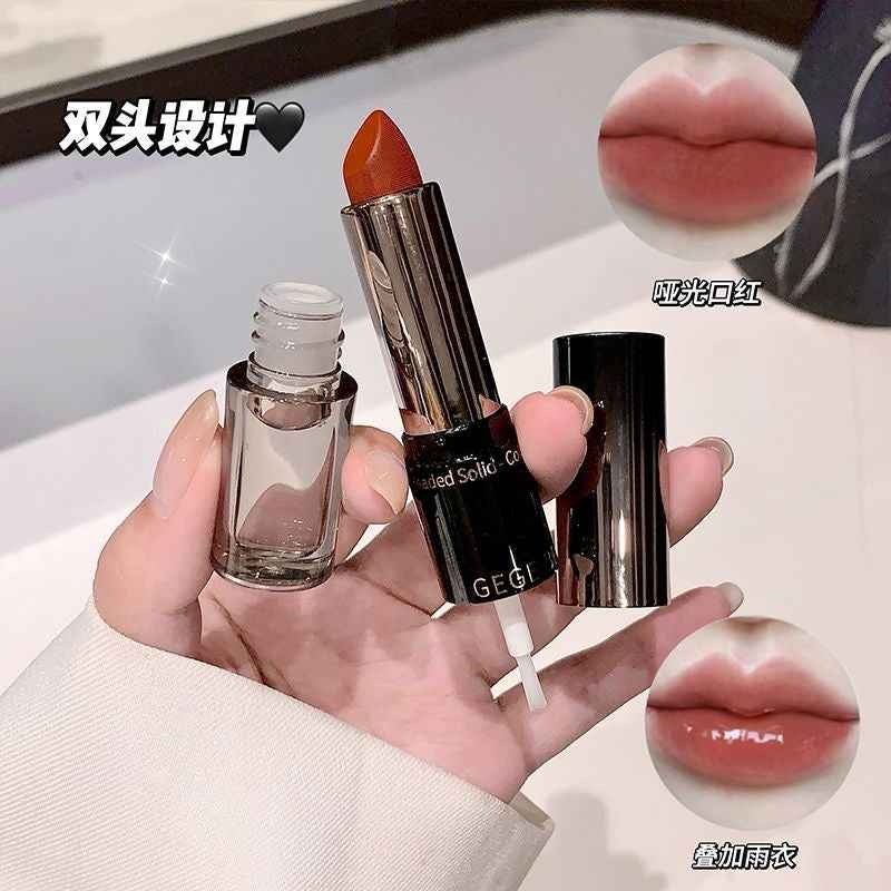 Gege Bear Double-ended Velvet Lipstick with Lip Oil - Douyin Shop product image 14