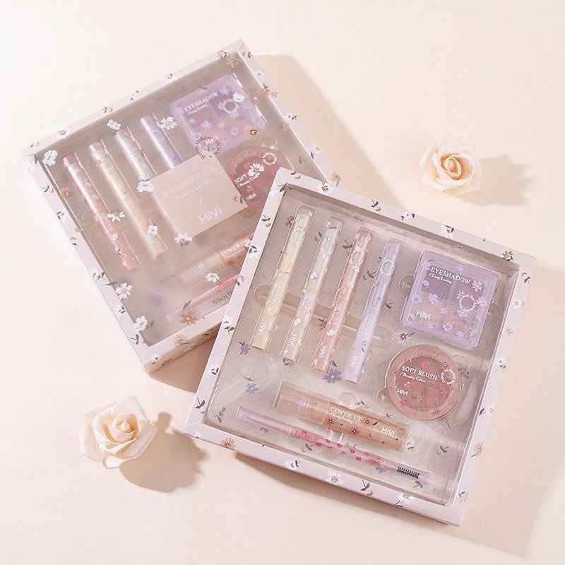 Hivi Make-up Set (4 lip, eyebrow liner with brush, concealer, blush, eyeshadow palette) - Douyin Shop product image 5