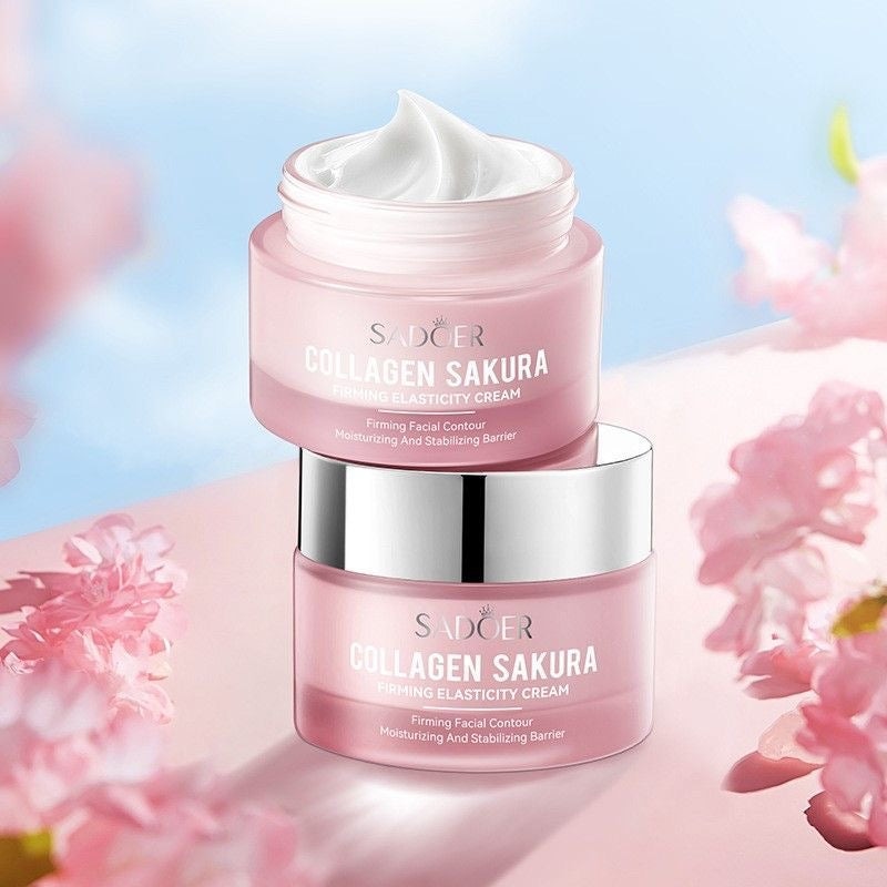 Sadoer Collagen Sakura Firming Elasticity Cream for dry skin 50g - Douyin Shop product image 2