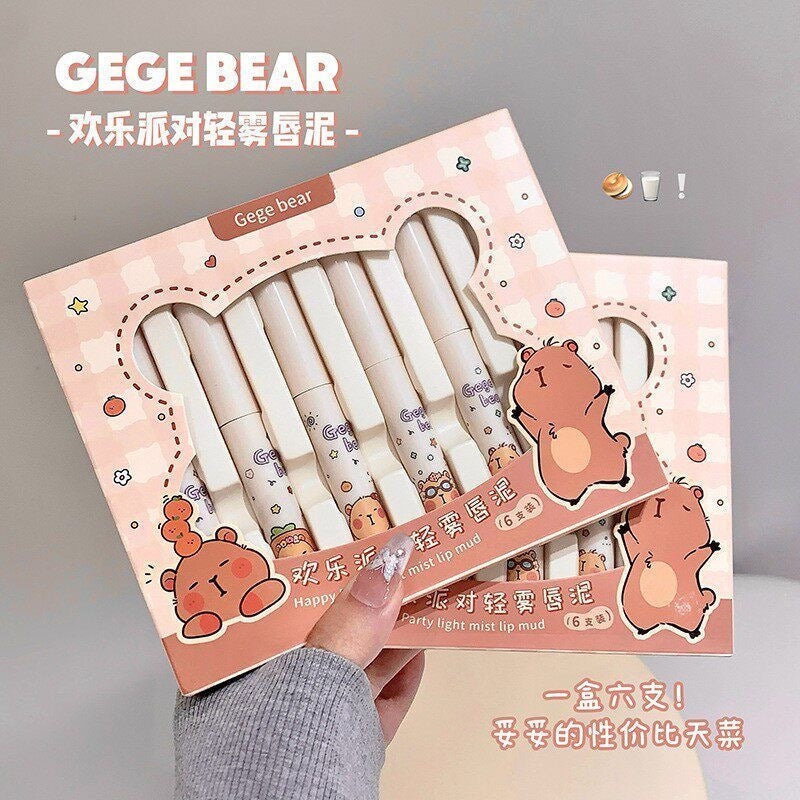 Gege Bear Happy Party Light Mist Lip Mud - Douyin Shop product image 4