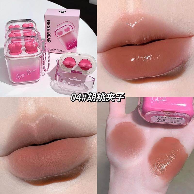 Gege Bear Earpod Lipgloss (2 lipgloss in one pack) - Douyin Shop product image 6