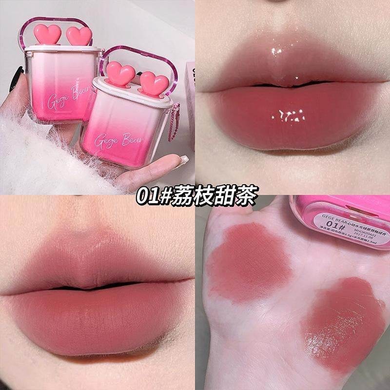 Gege Bear Earpod Lipgloss (2 lipgloss in one pack) - Douyin Shop product image 3