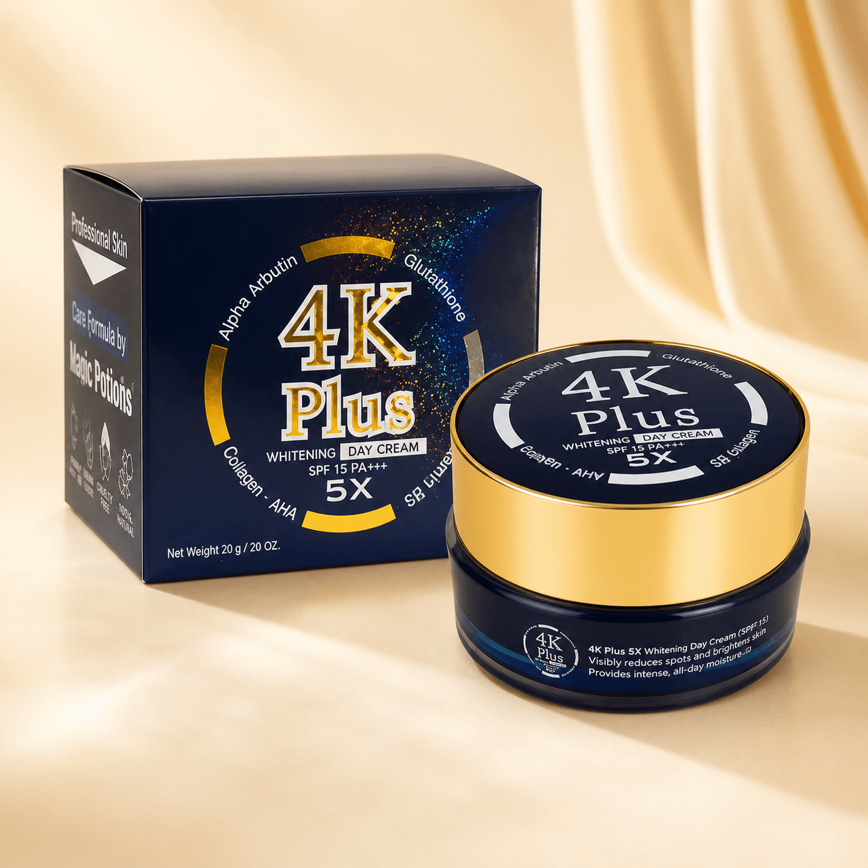 4k Plus Whitening Day Cream 20g - Douyin Shop