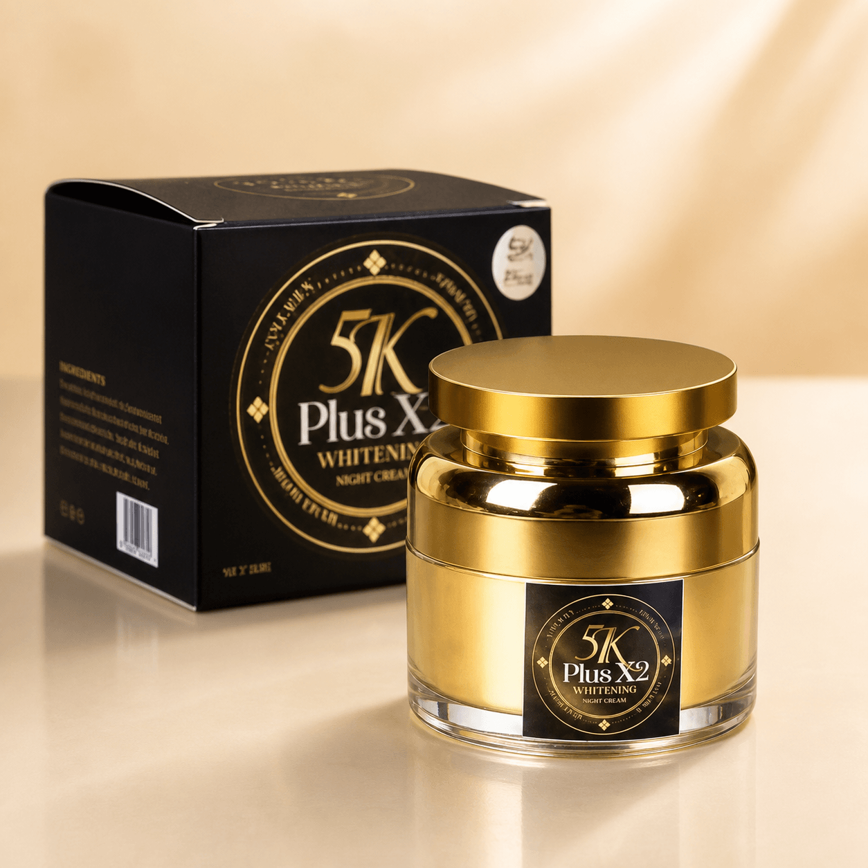 5k Plus Gold 2x Whitening Night Cream - Douyin Shop