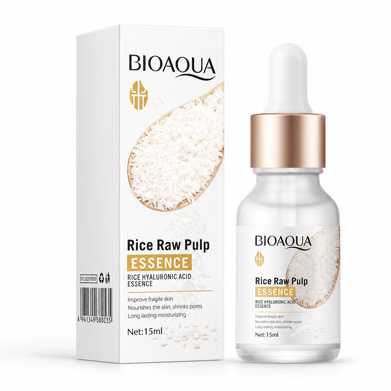 Bioaqua Rice Raw Pulp Essence Serum 15ml - Douyin Shop