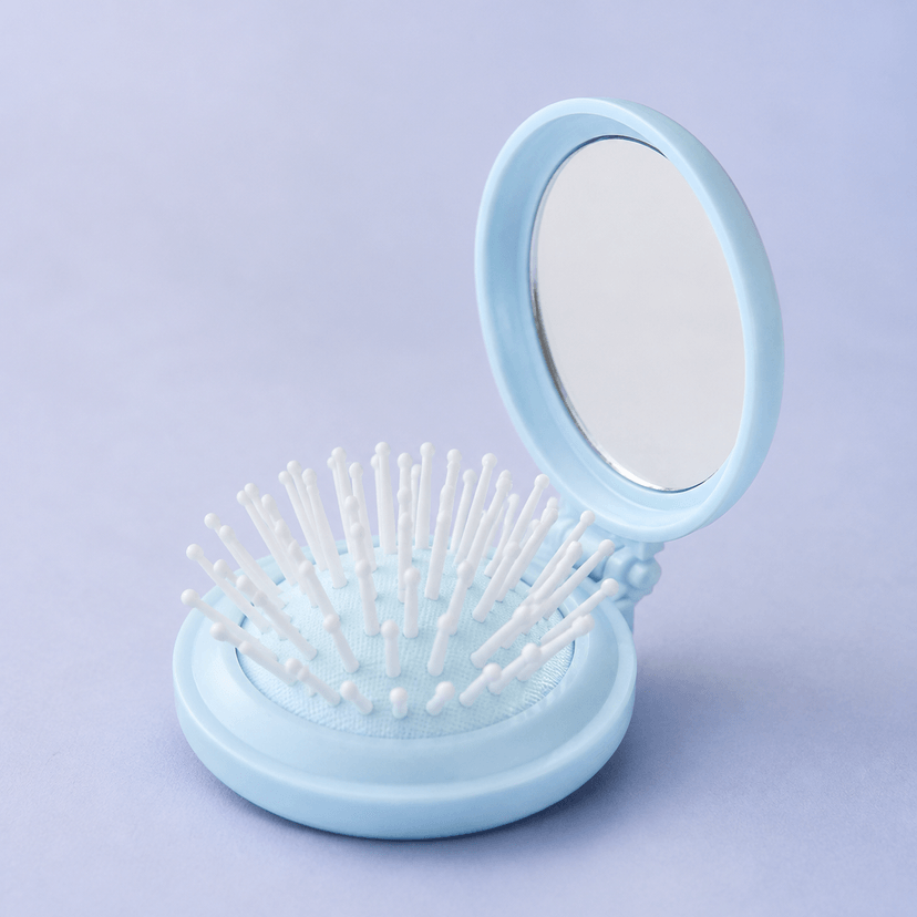 Compact Comb with Mirror - Douyin Shop product image 1