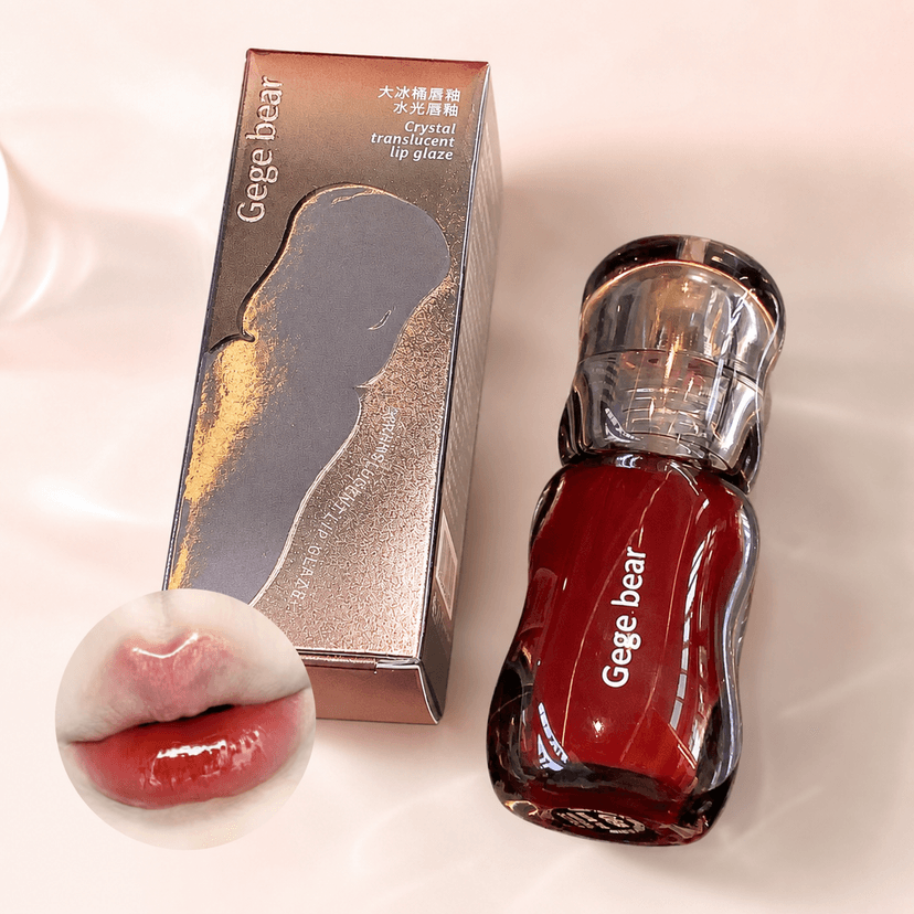 Gege Bear Big Ice Bucket Translucent Lip Glaze - Douyin Shop product image 1