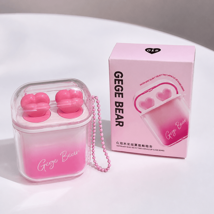 Gege Bear Earpod Lipgloss (2 lipgloss in one pack) - Douyin Shop product image 1