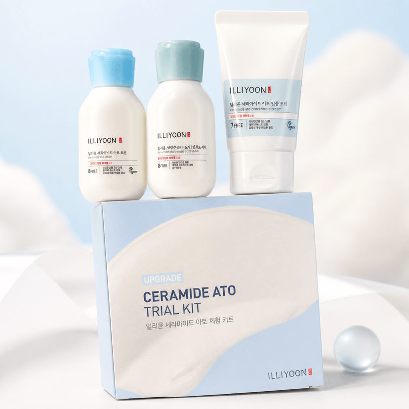 Illiyoon Ceramide Ato Trial Kit (Lotion 50ml, Wash 50ml, Concentrate Cream 30ml) - Douyin Shop product image 1