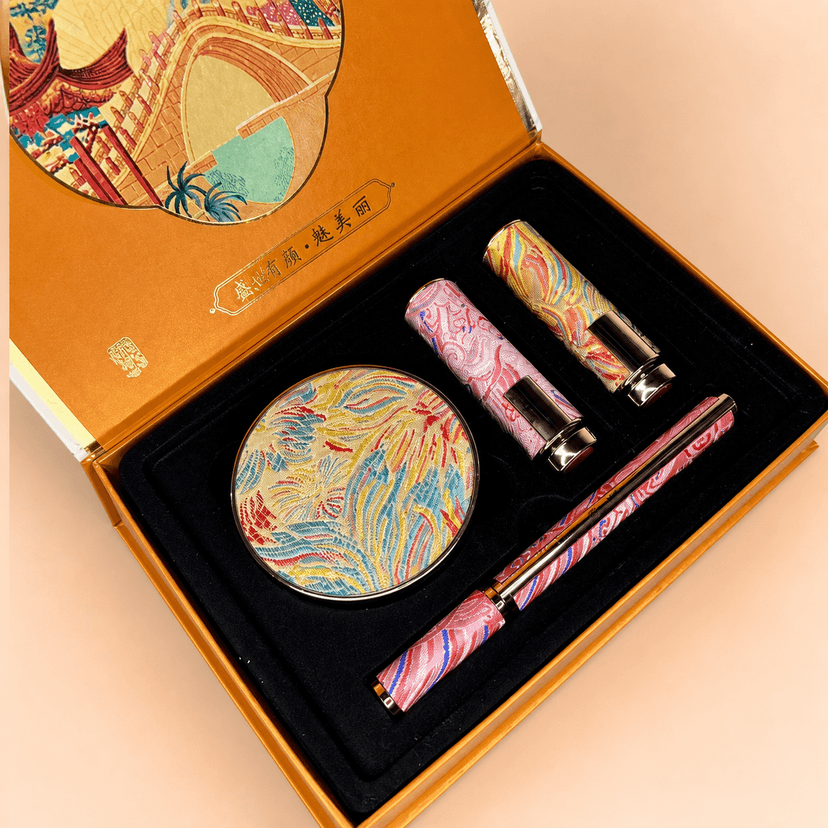 Mansly Gift Box (Includes Cushion Foundation, Two Lipsticks and Eyeliner) - Douyin Shop product image 1