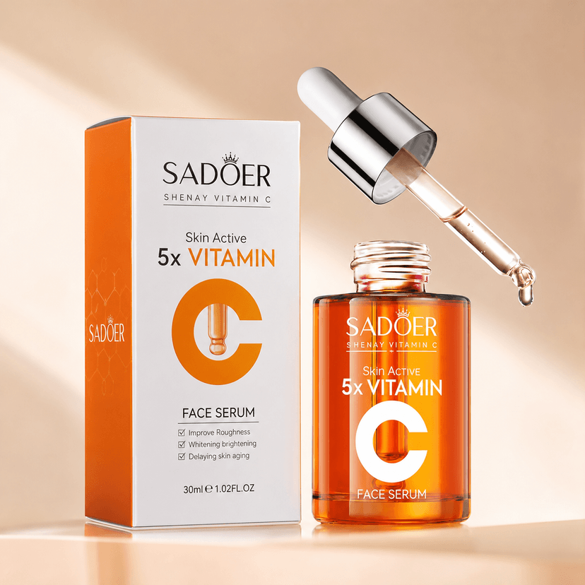 Sadoer Skin Active 5x Vitamin C Face Serum Whitening Brightening 30ml - Douyin Shop product image 1