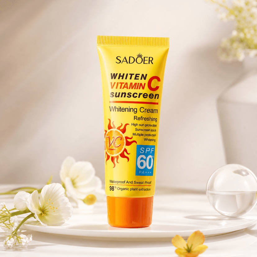 Sadoer Whiten Vitamin C Tone Up Sunscreen SPF 60 PA+++ 40g - Douyin Shop product image 1