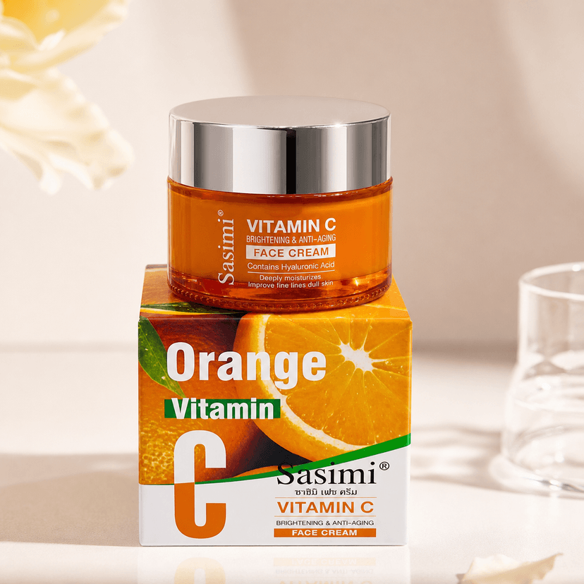 Sasimi Orange Vitamin C Brightening & Anti-Aging Night Cream 50g - Douyin Shop product image 1