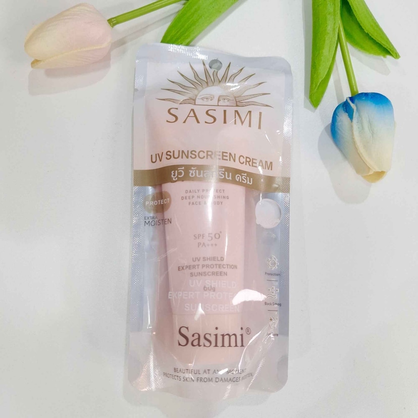 Sasimi Daily Protect Deep Nourishing Face & Body SPF 50+ PA+++ UV Shield Expert Protection Sunscreen 60g - Douyin Shop product image 3