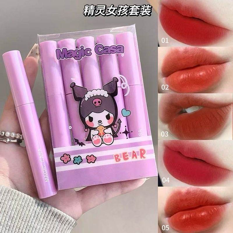 Magic Casa Matte Lip Gloss Set (5 pieces) - Douyin Shop