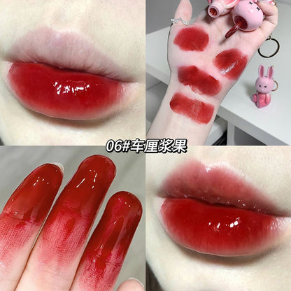 Gege Bear Bunny Keychain Lip Glaze - Douyin Shop