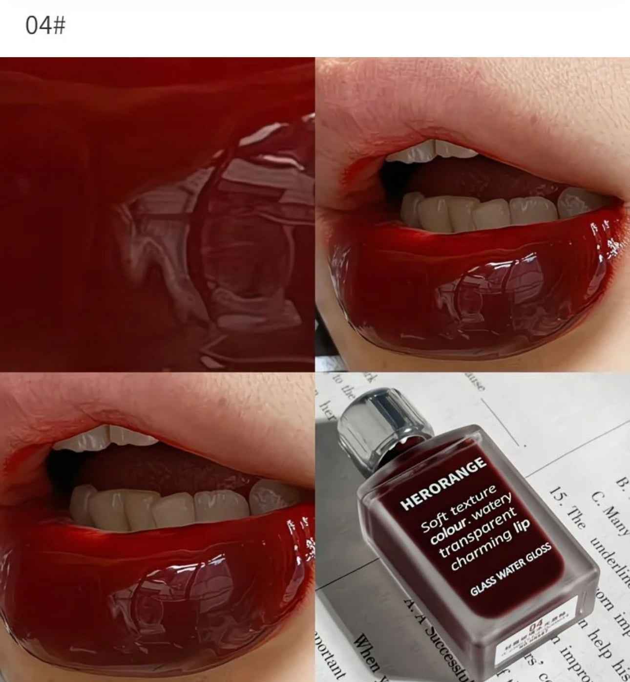 Herorange Glass Water Gloss Lip Tint