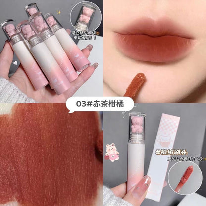 Gege Bear Pink Teddy Lip Glaze