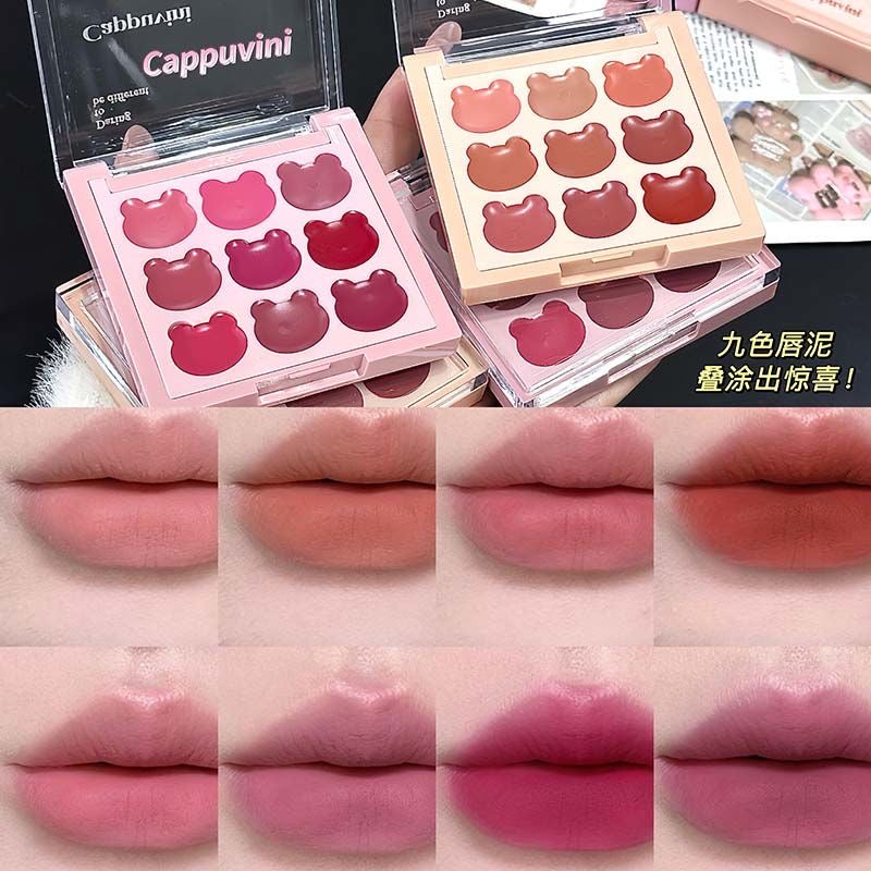 Cappuvini 9 Colours Lip and Cheek Clay