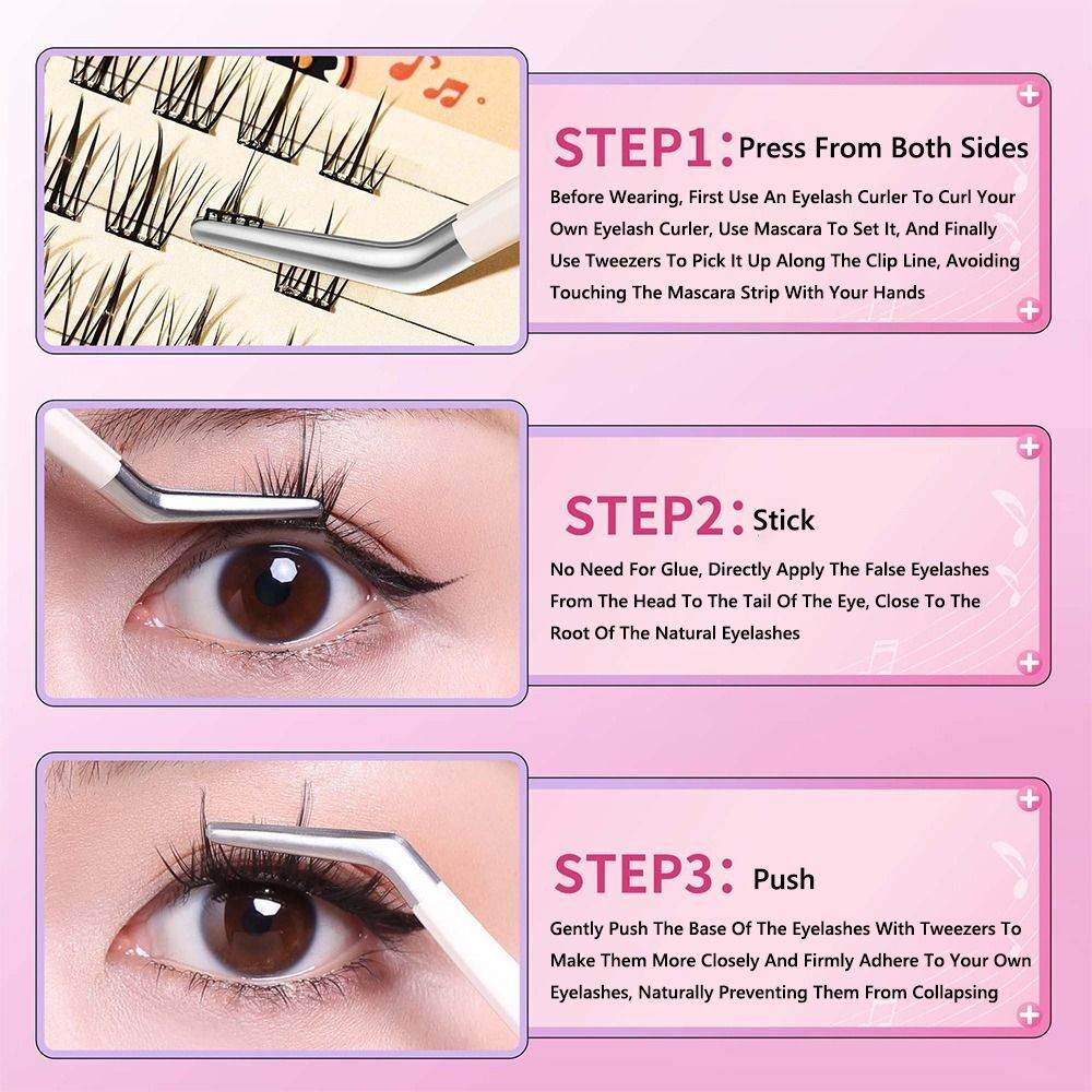 Life Girls Manga Eye Lash (no need glue) - Douyin Shop