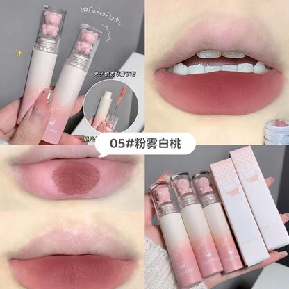 Gege Bear Pink Teddy Lip Glaze