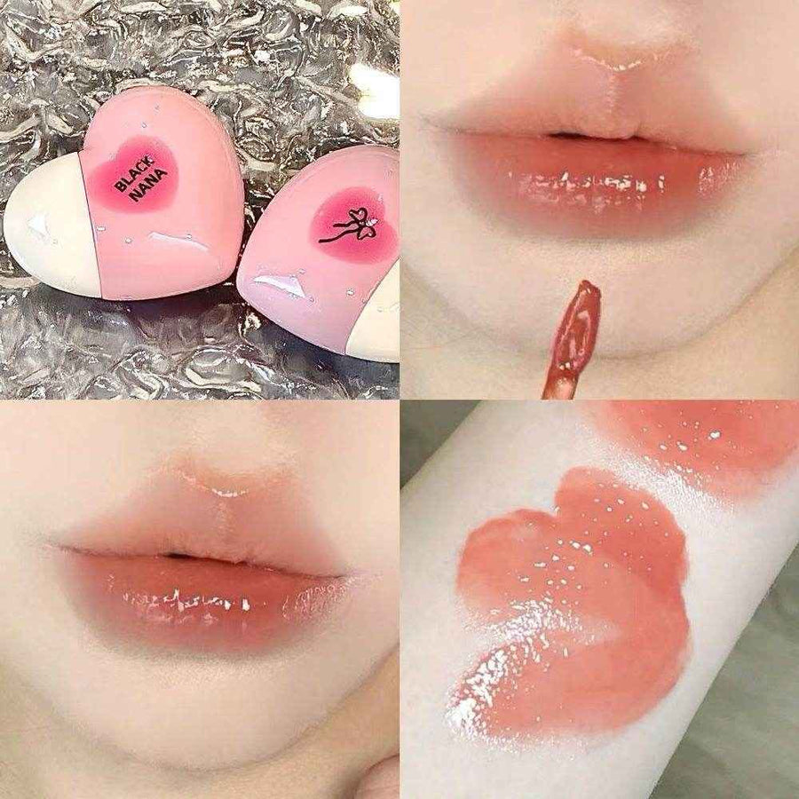 Black Nana Cupid Heart Lip Gloss - Douyin Shop