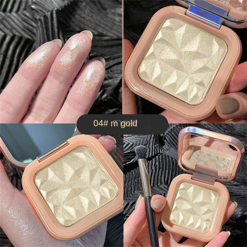 Monochrome Highlighter with Mirror - Douyin Shop