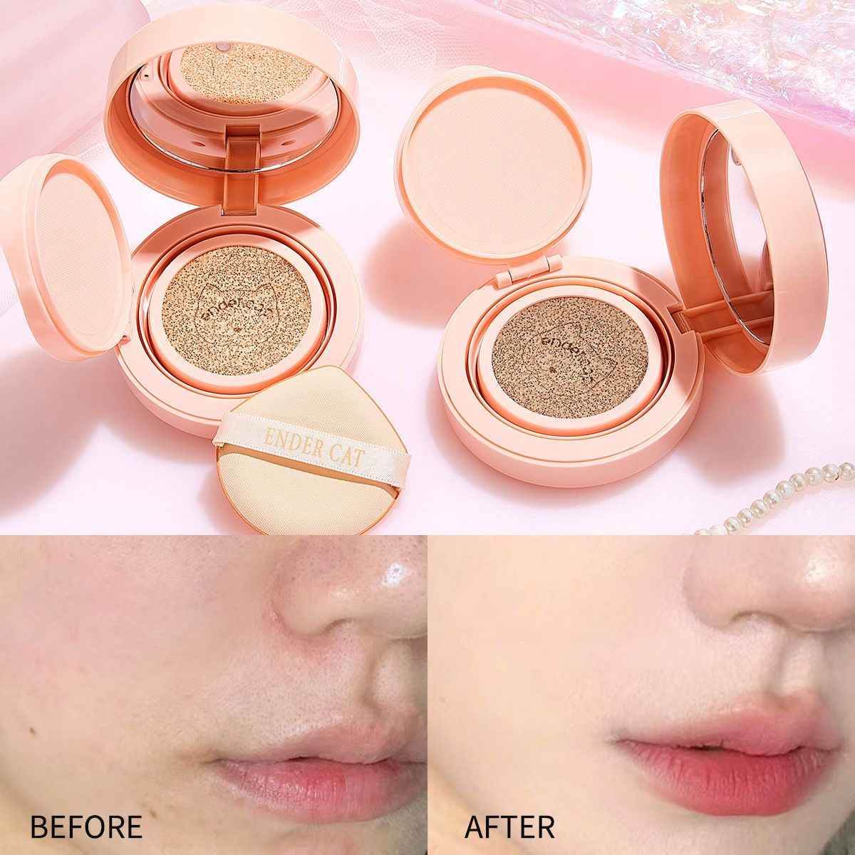Ender Cat Water Mist Concealer Air Cushion Foundation - Douyin Shop