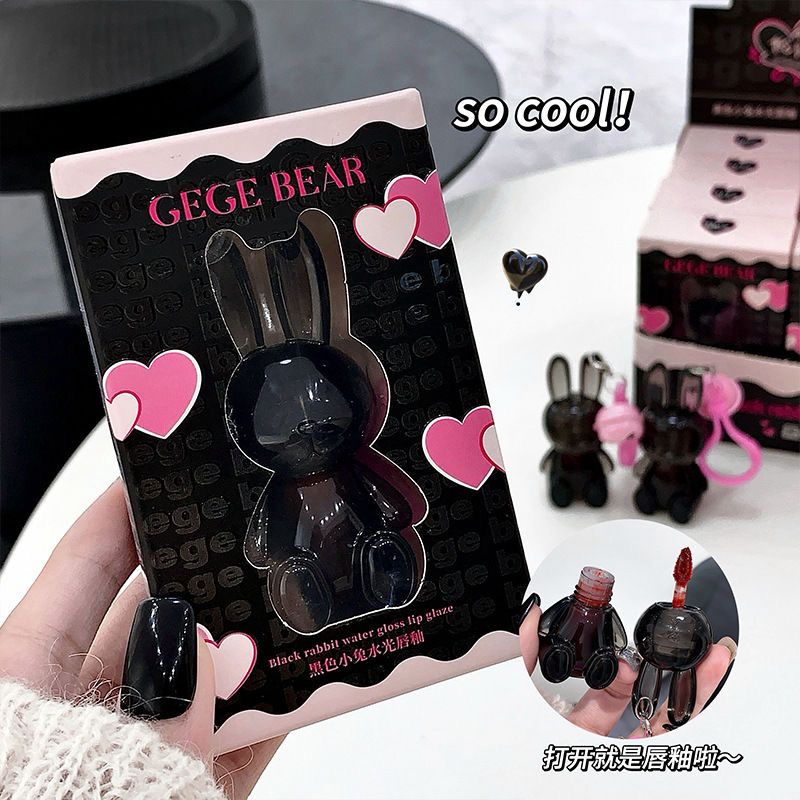 Gege Bear Black Rabbit Lip Gloss