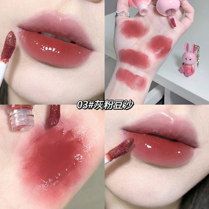 Gege Bear Bunny Keychain Lip Glaze - Douyin Shop