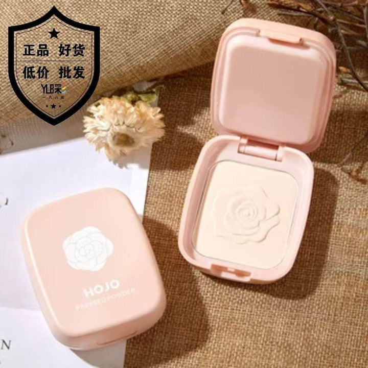 Hojo Pressed Powder Compact (with puff and mirror) - Douyin Shop